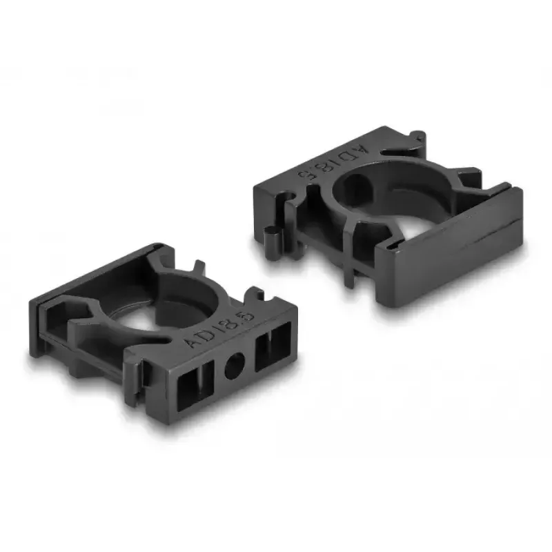 Sujetacables DeLOCK 60484 18,5 mm negro 8 uds.