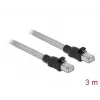 Cable DeLOCK RJ45 Cat.6A U/FTP con funda metálica 3 m