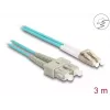 Cable de fibra óptica DeLOCK LC dúplex a SC dúplex OM3 3 m