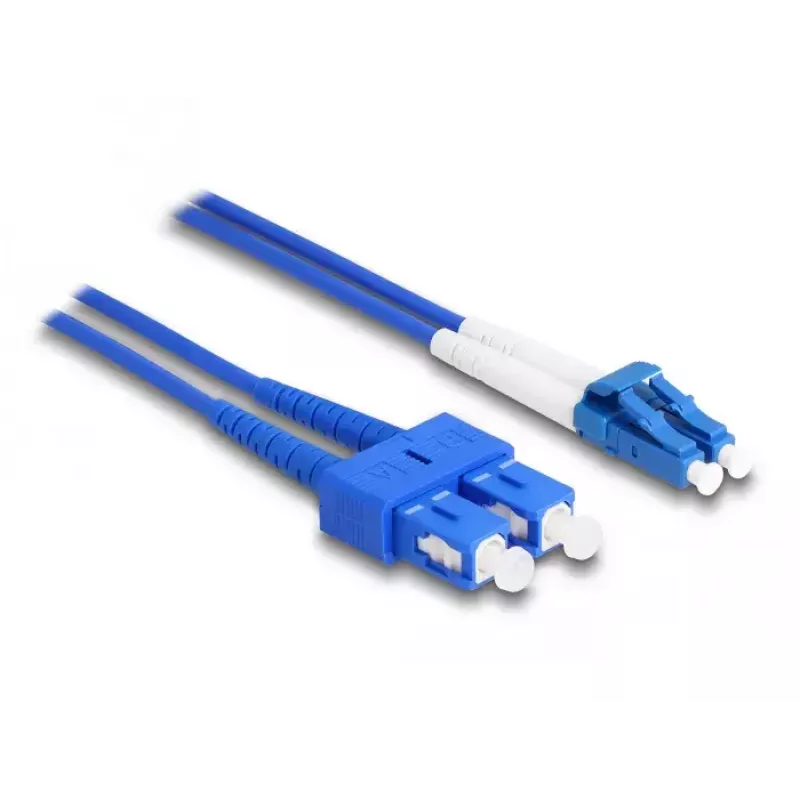 Cable de fibra óptica DeLOCK LC dúplex a SC dúplex monomodo OS2 3 m
