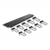 Panel de gestión de cables DeLOCK 19 inch 66919 con 10 ganchos metálicos negro