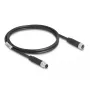 Cable DeLOCK M8 de 3 pines codificación A macho a hembra PUR TPU 1 m