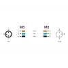 Cable DeLOCK M8 de 3 pines codificación A macho a hembra PUR TPU 3 m