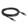 Cable DeLOCK M8 de 3 pines codificación A macho a hembra PUR TPU 3 m