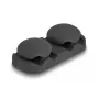 Sujetacables DeLOCK 18445 negro autoadhesivo 4 pasos