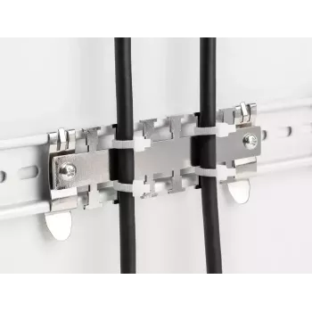 Abrazadera para cables DeLOCK para carril DIN 3,5 cm de diámetro metálico metal
