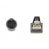 Cable de red DeLOCK M12 cable A-codificado 8 pines conector macho a conector macho RJ45 PUR (TPU) 5 m