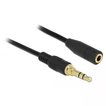 Cable de audio 3,5 mm conector macho a conector hembra DeLOCK 85578 2m negro