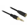Cable de audio 3,5 mm conector macho a conector hembra DeLOCK 85578 2m negro