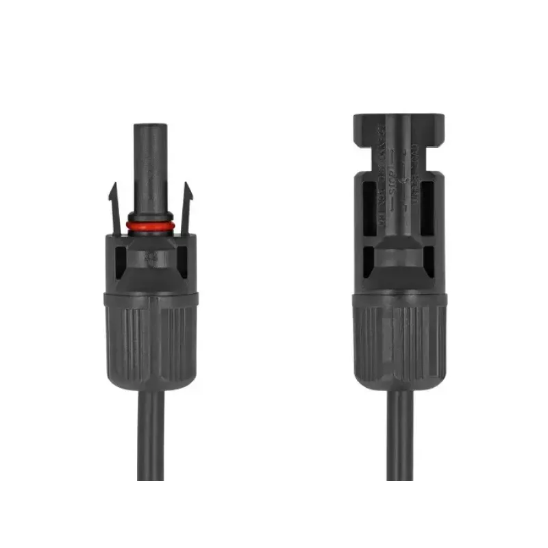Cable DeLOCK DL4 Solar plano conector macho a conector hembra 60 cm negro 3,3 mm²