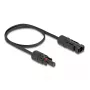 Cable DeLOCK DL4 Solar plano conector macho a conector hembra 60 cm negro 3,3 mm²