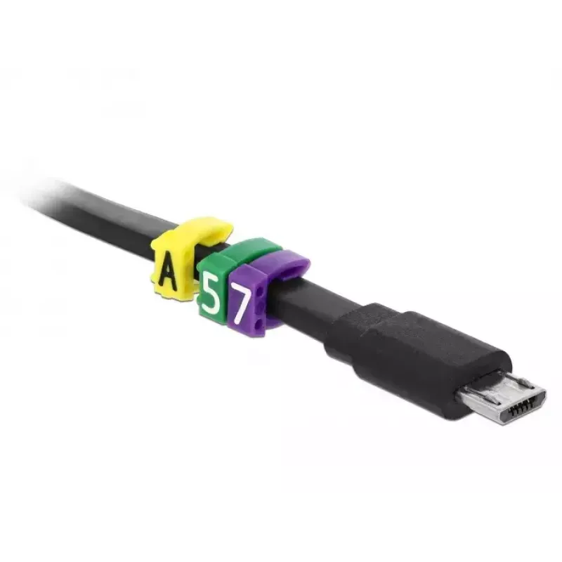 Sujetacables DeLOCK 18303 amarillo 260 uds.