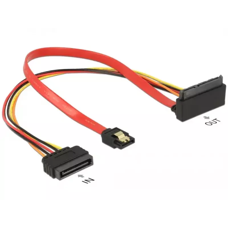 Cable SATA DeLOCK 85515 SATA 15-pin 1 x SATA 22 pin 1 x SATA 7 pin multicolor