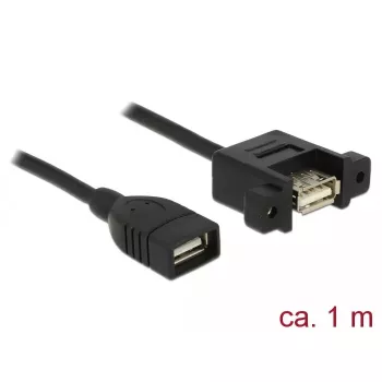 Cable USB DeLOCK 85460 USB 2.0 1m negro