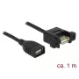 Cable USB DeLOCK 85460 USB 2.0 1m negro