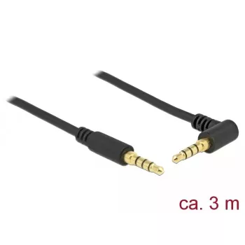 Cable de audio DeLOCK 85616 3m 3.5mm negro