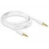 Cable de audio DeLOCK 85552 3m 3,5 mm blanco