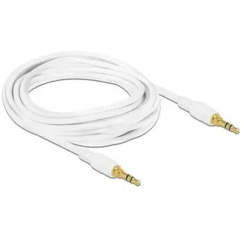 Cable de audio DeLOCK 85552 3m 3,5 mm blanco