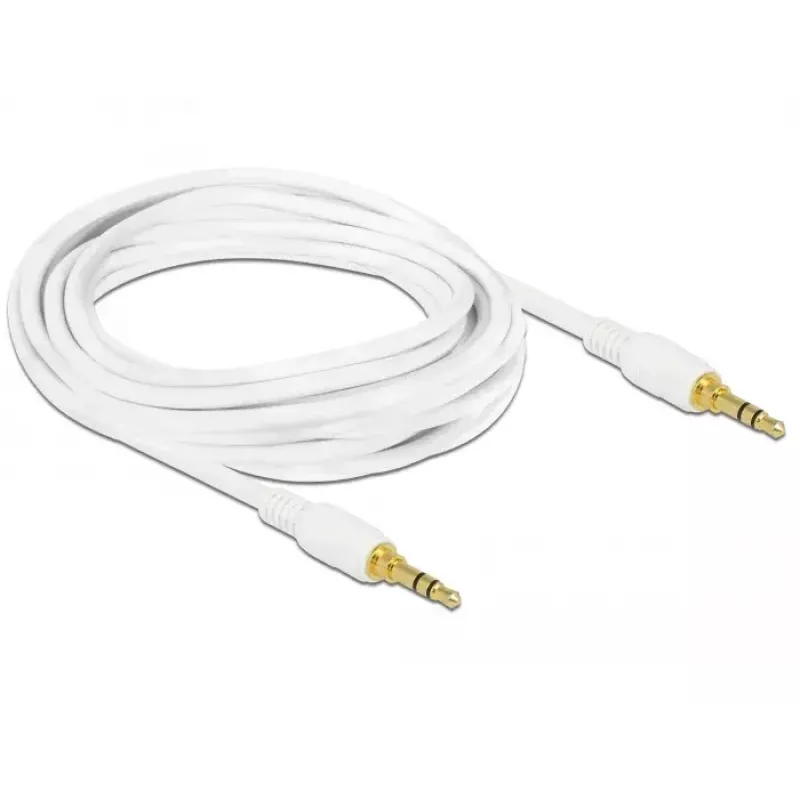 Cable de audio DeLOCK 85552 3m 3,5 mm blanco