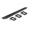 Panel pasacables DeLOCK 19 pulgadas regleta de cepillo para gestión de cables con 3 ganchos 1U negro