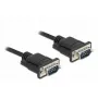 Cable serie DeLOCK 86573 negro 1m RS-232 Sub-D9