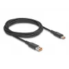 Cable de carga rápida USB 2.0 DeLOCK USB Type-C + conector macho USB Type-A a conector macho USB Type-C PD 3.1 140 W 1,20 m