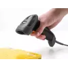 Lector de códigos de barras USB DeLOCK 1D Láser Negro de mano con cable 2 m de cable