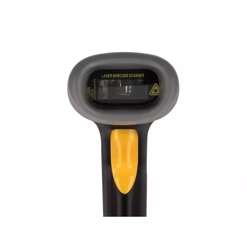 Lector de códigos de barras USB DeLOCK 1D Láser Negro de mano con cable 2 m de cable
