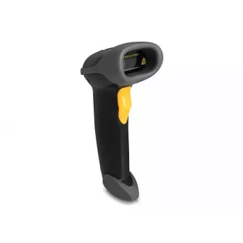 Lector de códigos de barras USB DeLOCK 1D Láser Negro de mano con cable 2 m de cable