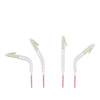 Cable de fibra óptica DeLOCK LC Duplex a LC Duplex OM4 0,5m