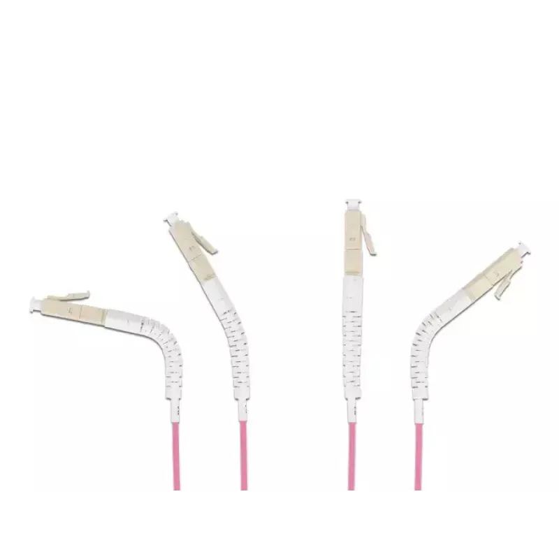 Cable de fibra óptica DeLOCK LC Duplex a LC Duplex OM4 0,5m