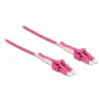 Cable de fibra óptica DeLOCK 85133 2m LC rosa