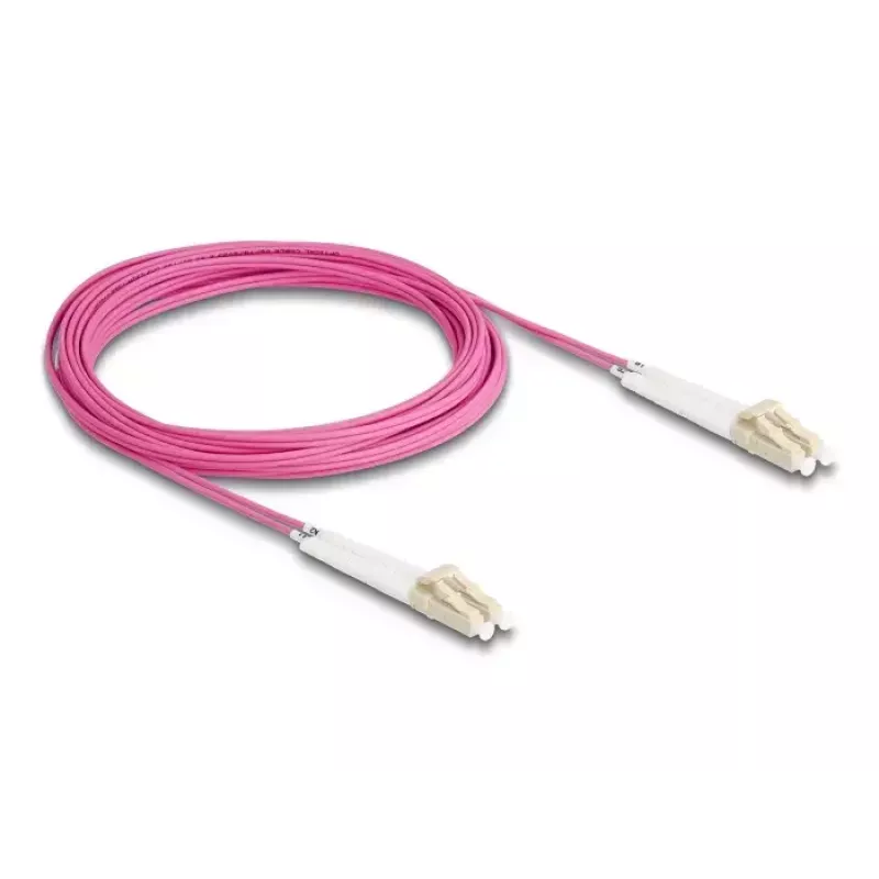 Cable de fibra óptica DeLOCK LC Duplex a LC Duplex OM4 5m