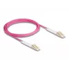 Cable de fibra óptica DeLOCK 88089 LC Duplex a LC Duplex OM4 3m