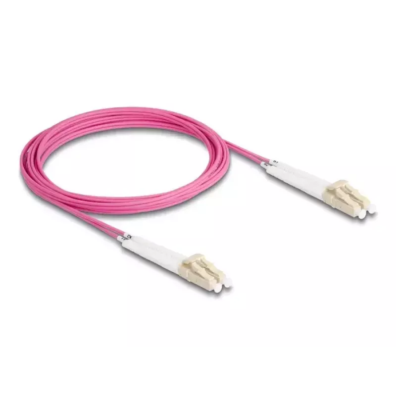 Cable de fibra óptica DeLOCK 88089 LC Duplex a LC Duplex OM4 3m
