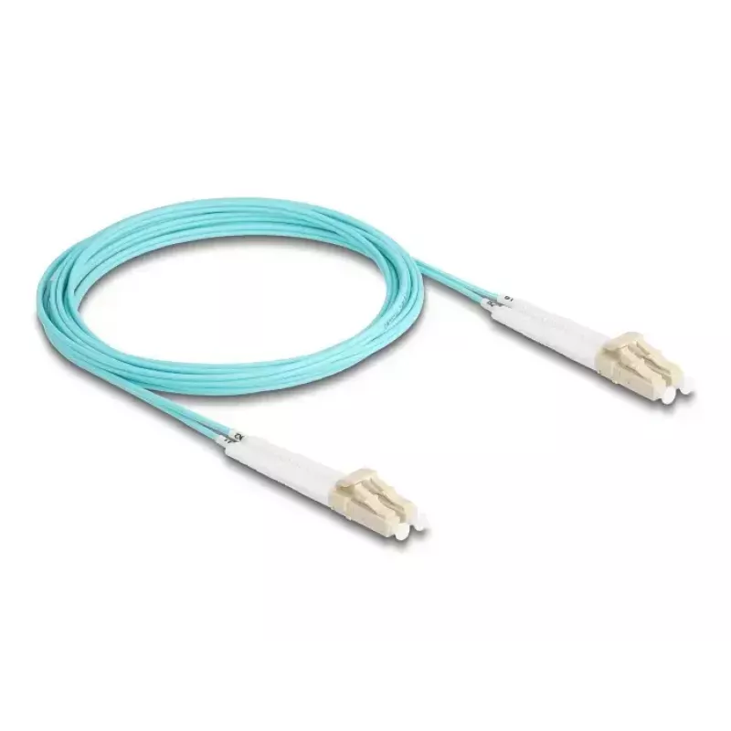 Cable de fibra óptica DeLOCK 88081 LC Duplex a LC Duplex OM3 3m
