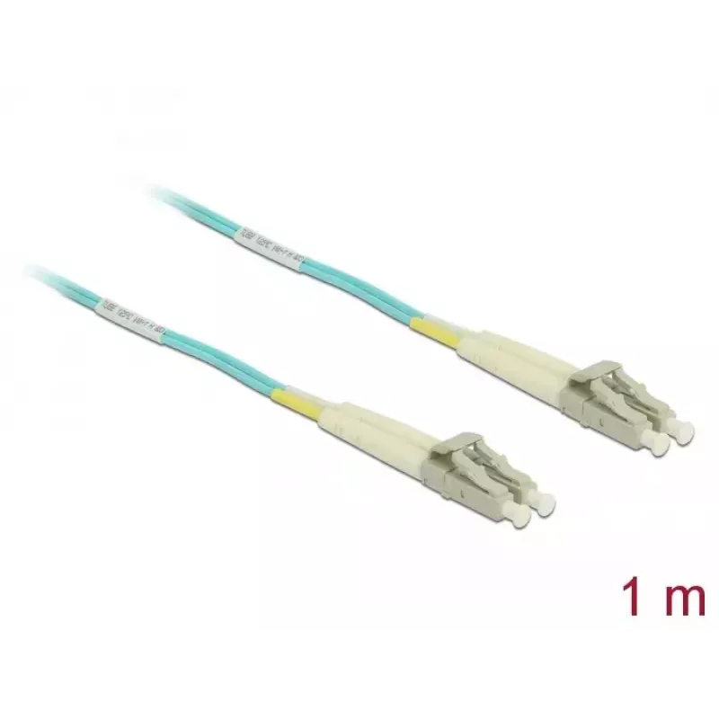 Cable de fibra óptica DeLOCK LC a LC multimodo OM3 1 m