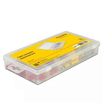 Set de conectores de cable DELOCK 86513 — conectores eléctricos aislados, 170 uds., azul/rojo/amarillo
