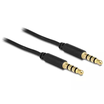 Cable de audio DeLOCK 83436 2 m 3,5 mm negro