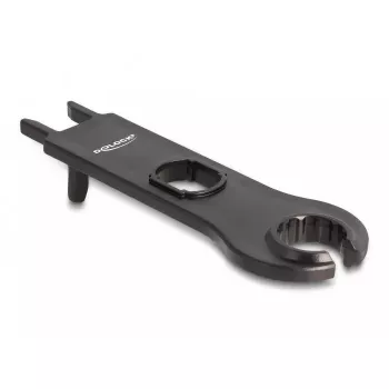 Herramienta de seguridad DeLOCK DL4 cable y conectores redondo negro 2 uds.