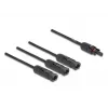 Divisor de cable DeLOCK DL4 cable divisor solar 1 x hembra a 3 x macho 35 cm negro