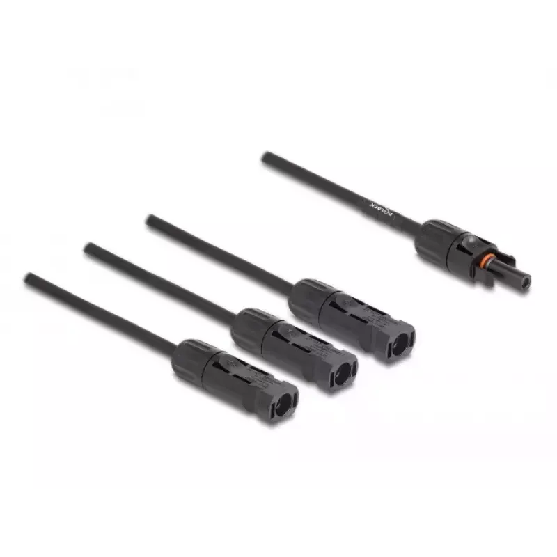 Divisor de cable DeLOCK DL4 cable divisor solar 1 x hembra a 3 x macho 35 cm negro