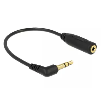 Cable de audio DeLOCK 0,17 m 2,5 mm/3,5 mm negro