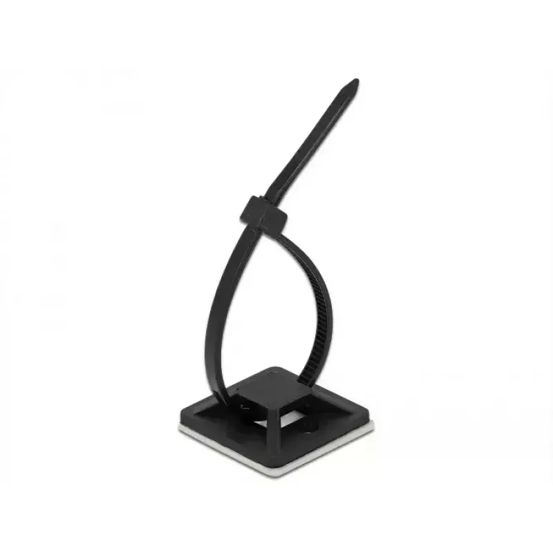 Montaje para bridas DeLOCK 18674 negro nailon 10 uds.