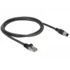 Cable de red DeLOCK 84922 RJ-45 M12 Cat5e 1 m negro
