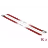 Bridas DeLOCK 18782 acero inoxidable rojo 300 mm 10 uds.