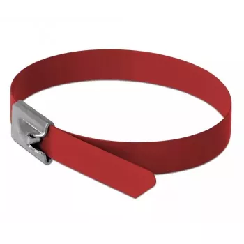 Bridas DeLOCK 18784 acero rojo 500 mm 10 uds.