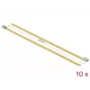 Bridas DeLOCK 18785 acero amarillo 200 mm 10 uds.