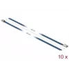 Bridas DeLOCK 18796 acero azul 500 mm 10 uds.