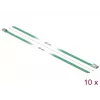Bridas DeLOCK 18803 acero inoxidable verde 400 mm 10 uds.